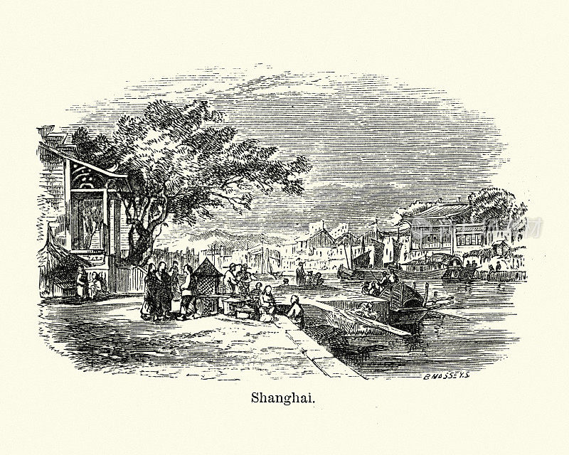 上海，中国，19世纪