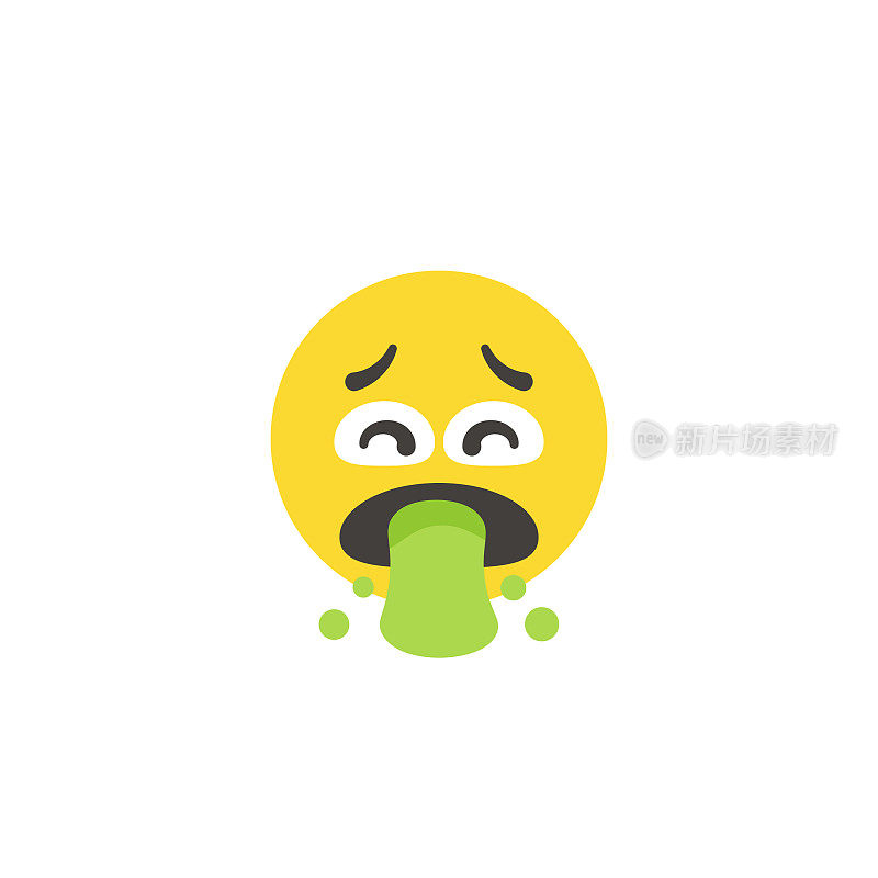 Emoticon大脸平面设计风格