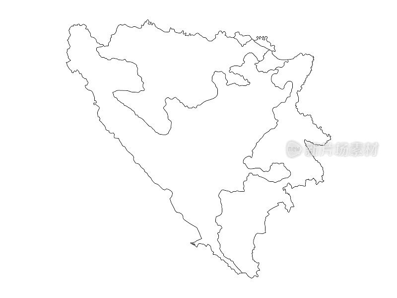 波斯尼亚和黑塞哥维那实体地图