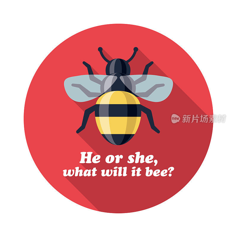 蜜蜂性别揭示图标