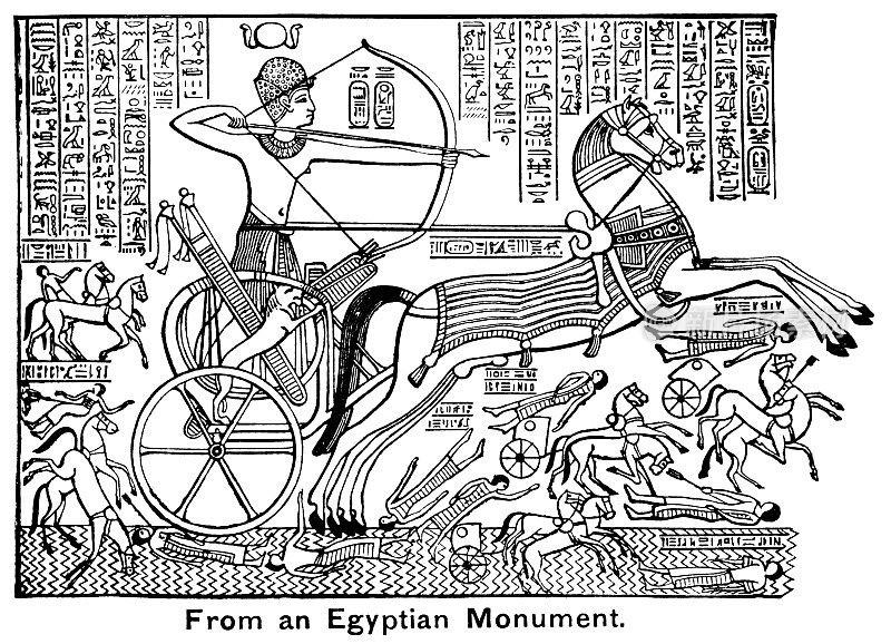 来自埃及纪念碑的细节