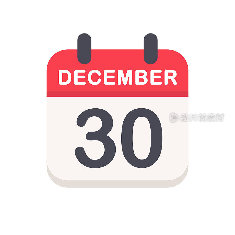 12月30日-日历图标