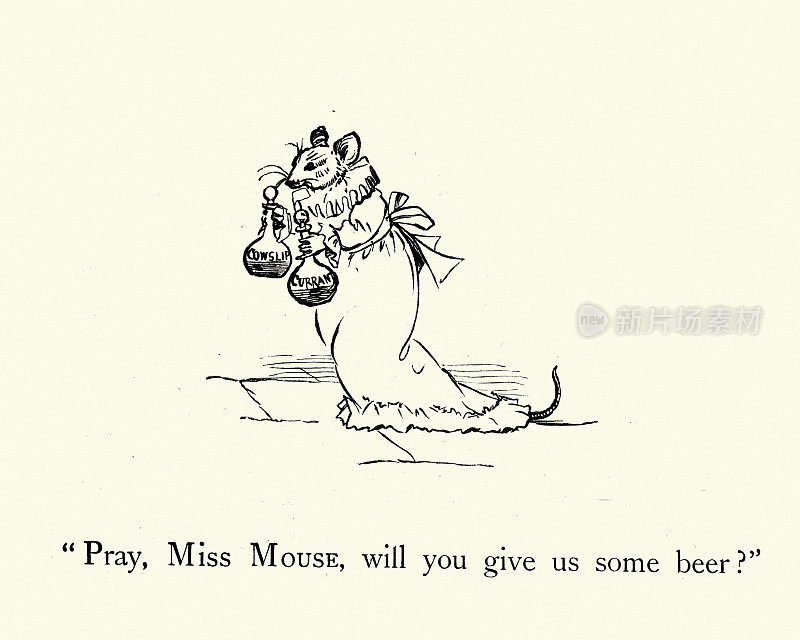 祈祷老鼠小姐你能给我们一些啤酒吗，童谣，青蛙他会呜呜去