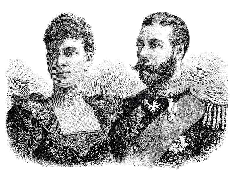 维多利亚・玛丽・冯・泰克公主和约克公爵乔治