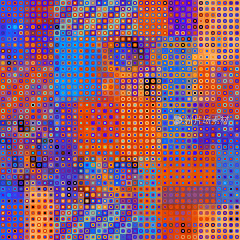 几何抽象图案云纹叠加样式。摘要广场纹理