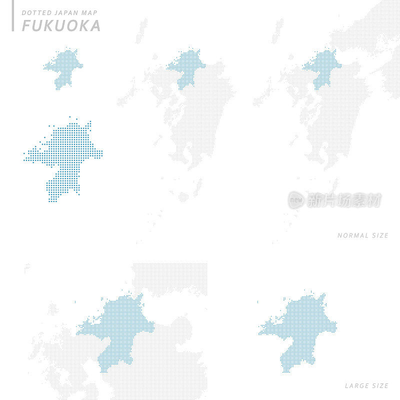 点日本地图，福冈
