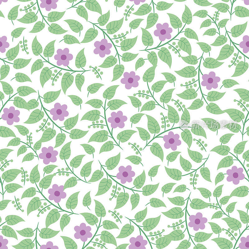花无缝图案。