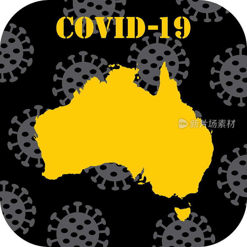 COVID-19澳大利亚图标