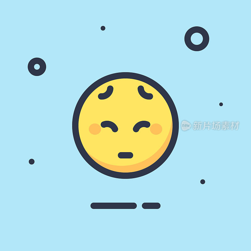 Emoticon平面设计颜色背景