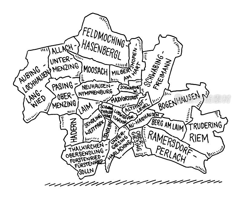 慕尼黑市区地图