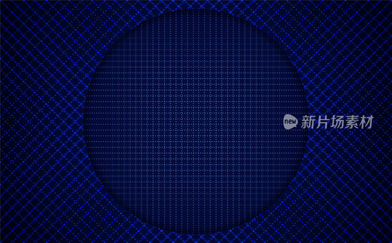 抽象蓝色线圆点矢量背景与圆形横幅