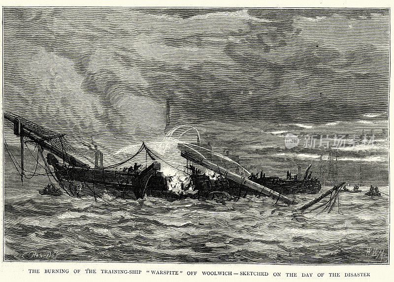 燃烧号是皇家海军的一艘74炮三流舰，于1807年下水