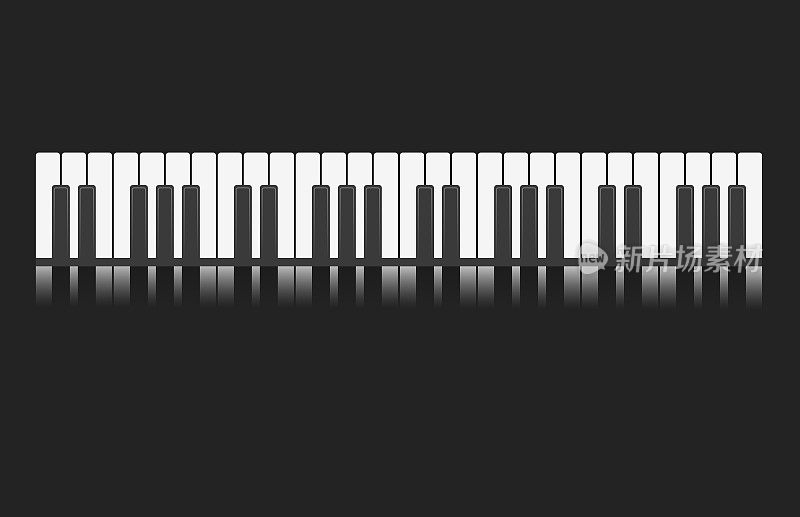 钢琴键盘背景