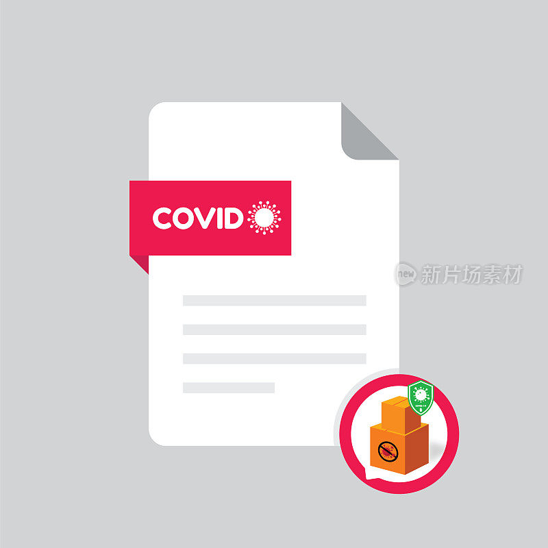 COVID-19流感大爆发的危险，流感毒株病例作为大流行概念横幅平面风格插图素材插图