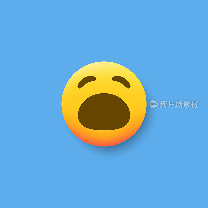 Emoticon平面设计投阴影效果