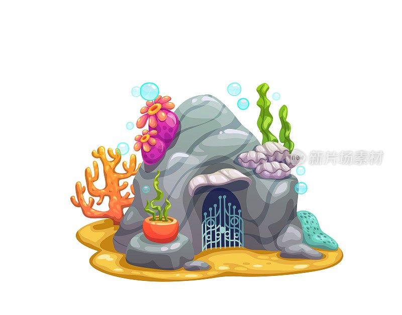 水下洞穴、洞穴或主帆屋建筑