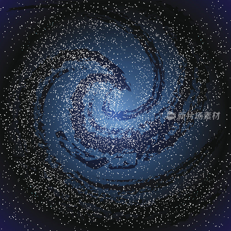 星系，星云，宇宙和效应隧道螺旋
