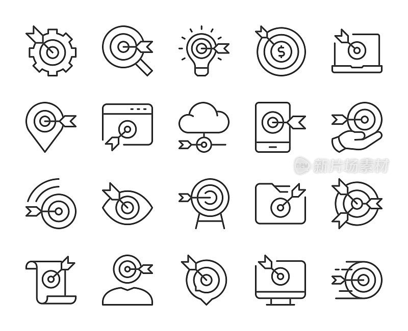 目标市场-轻线图标