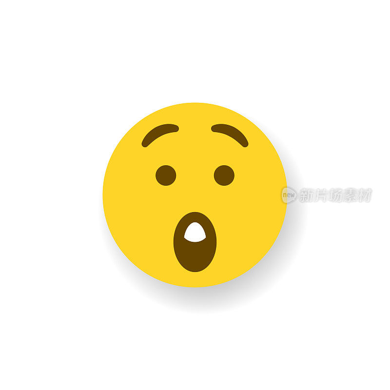 Emoticon平面设计投阴影效果