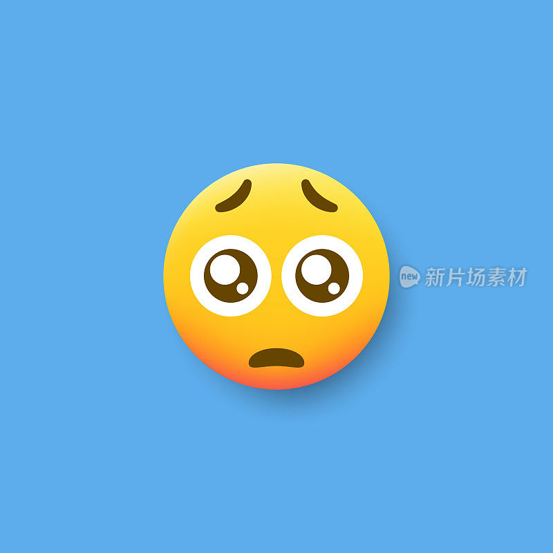 Emoticon平面设计投阴影效果