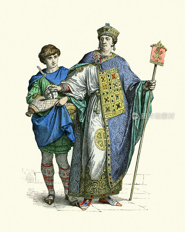 拜占庭皇帝，中世纪早期的时尚