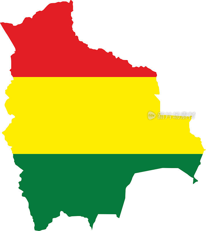 玻利维亚国旗地图