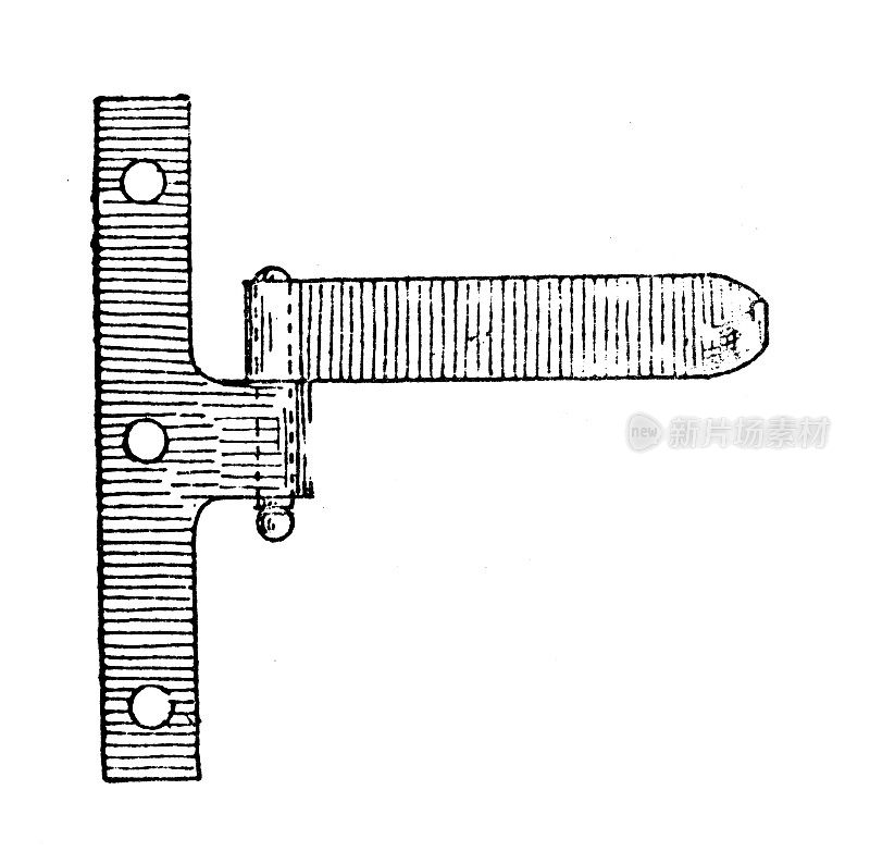 仿古插画:合页