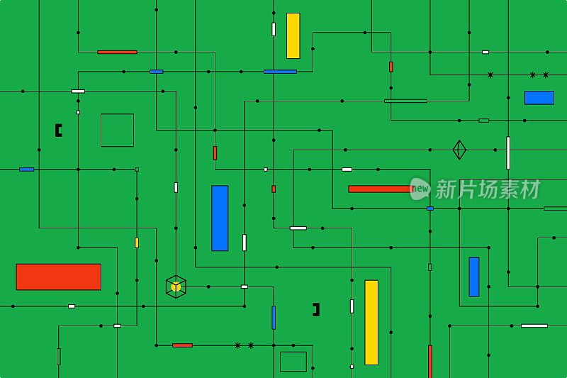 丰富多彩的现代数字技术背景。