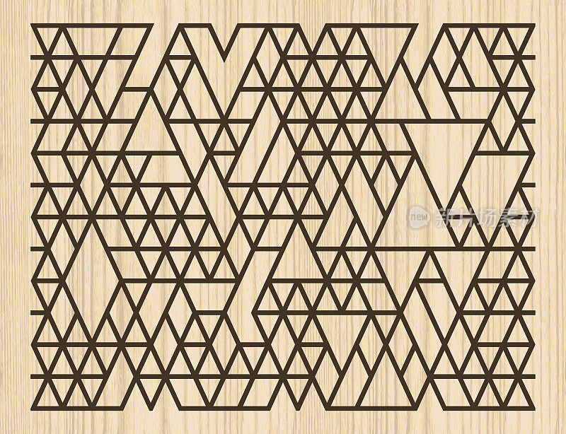 抽象木材纹理几何图案