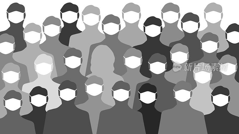 没有防护口罩的妇女