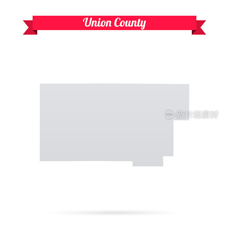 密西西比联合县。白底红旗地图