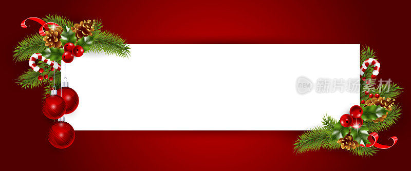 圣诞节的旗帜