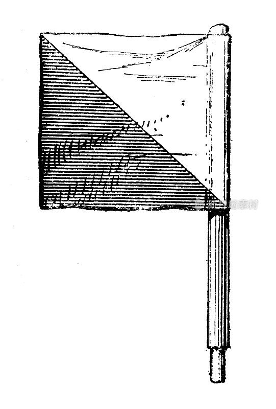 古董插图:国旗