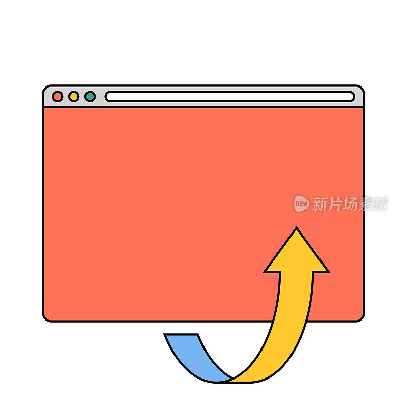 Web浏览器箭头符号