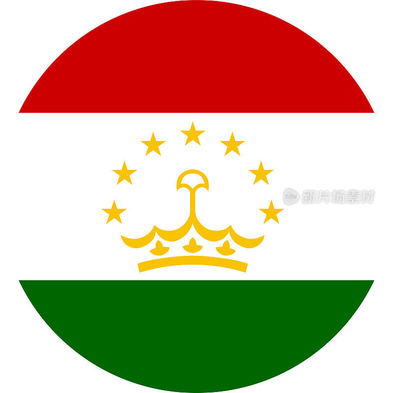世界国旗，塔吉克斯坦