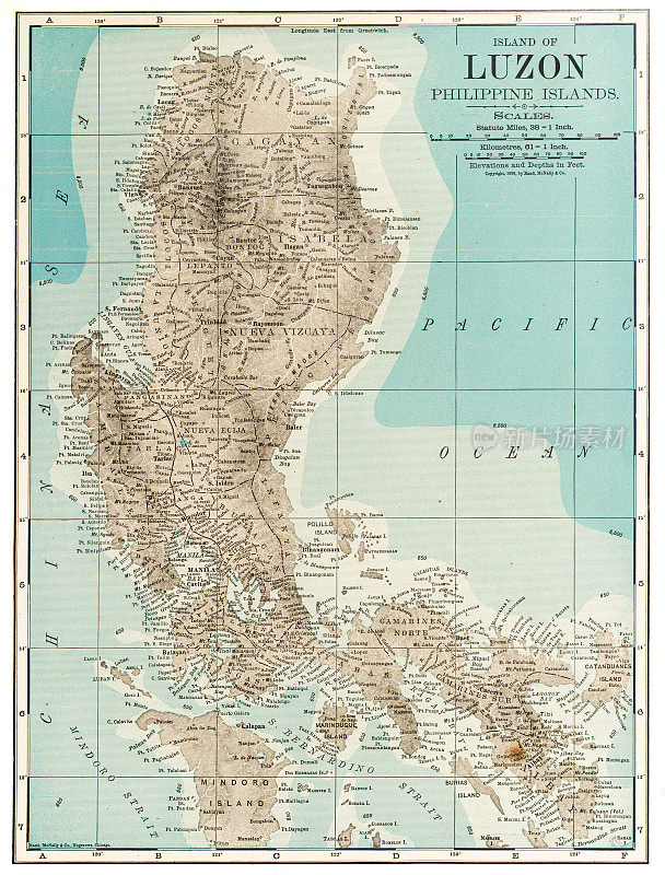 1899年菲律宾吕宋岛地图