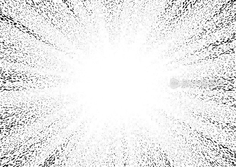黑白颗粒点状爆炸星爆