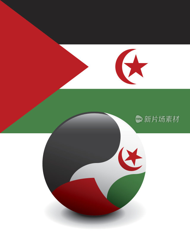 水晶球旗-西撒哈拉