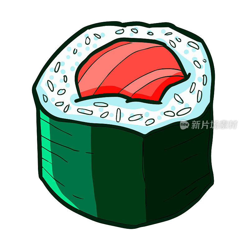 圆形的寿司