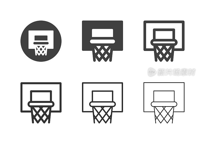 篮球圈图标-多系列