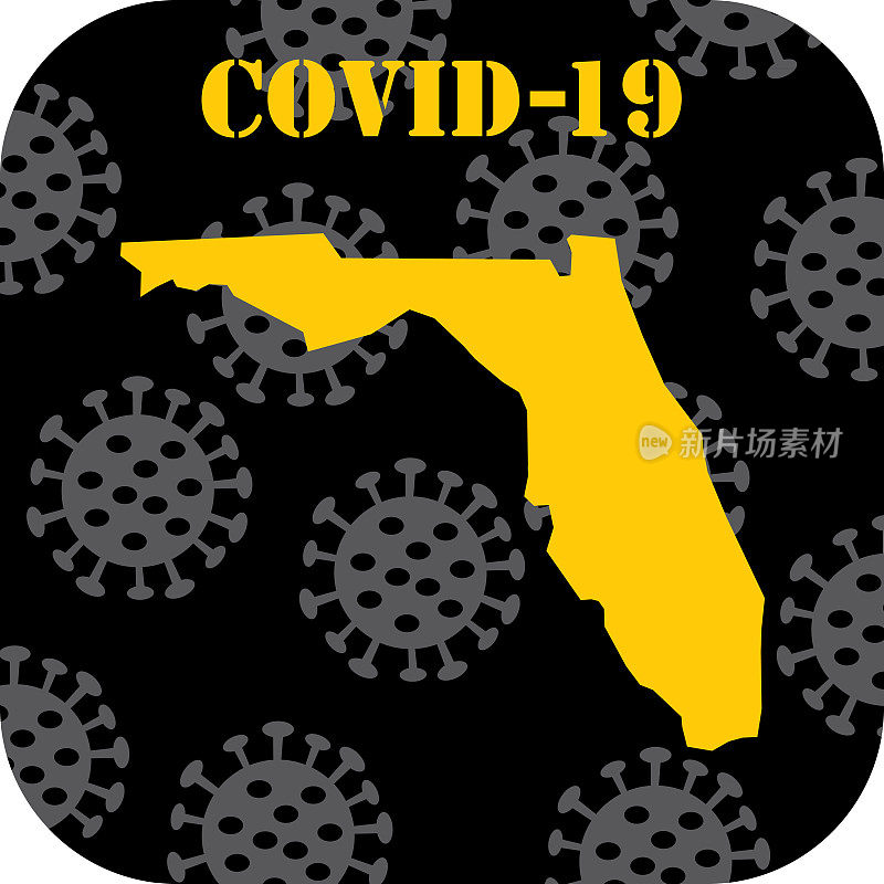 COVID-19佛罗里达图标