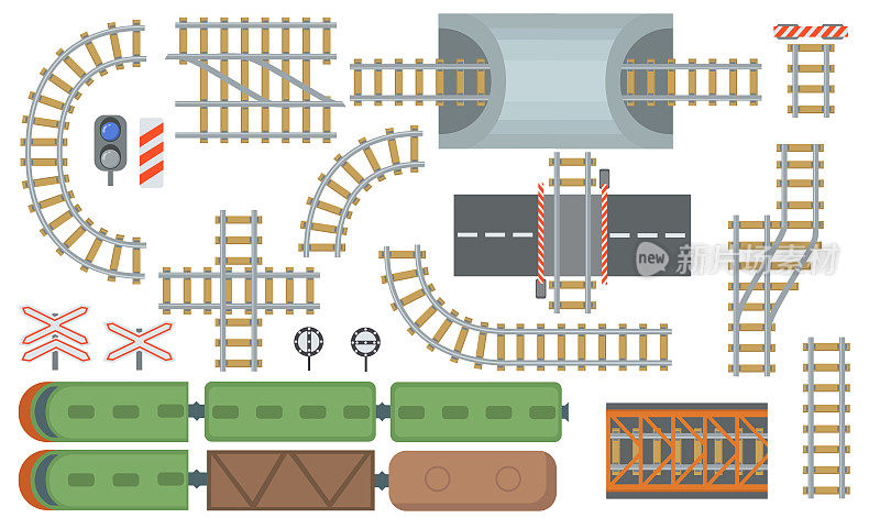 铁路和铁路轨道平面元素设置