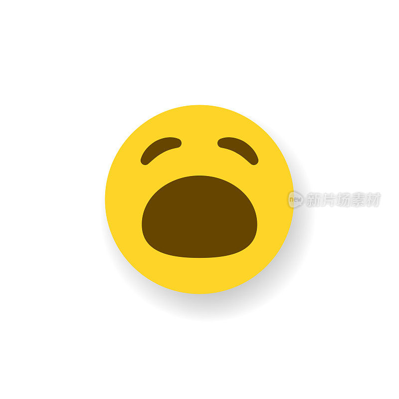 Emoticon平面设计投阴影效果