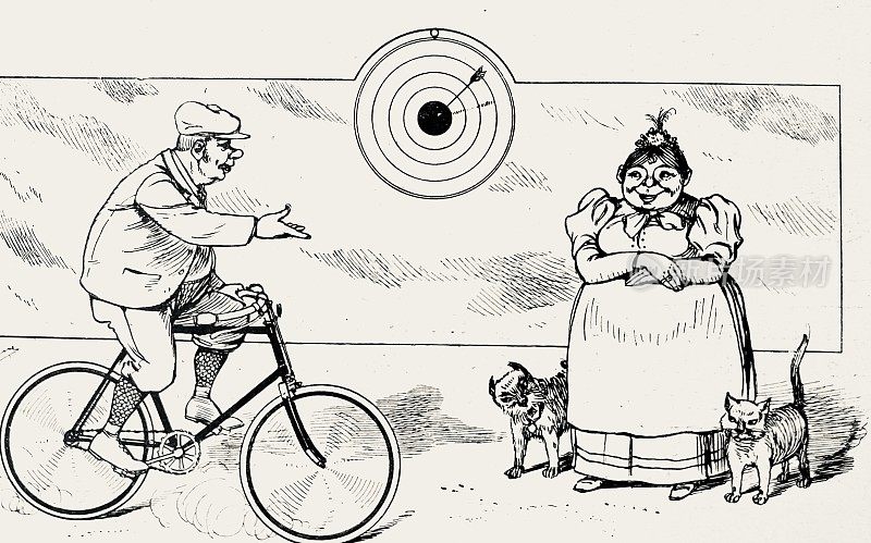 对健康的直接打击:我的自行车，和一个微笑着的骑自行车的女人聊天