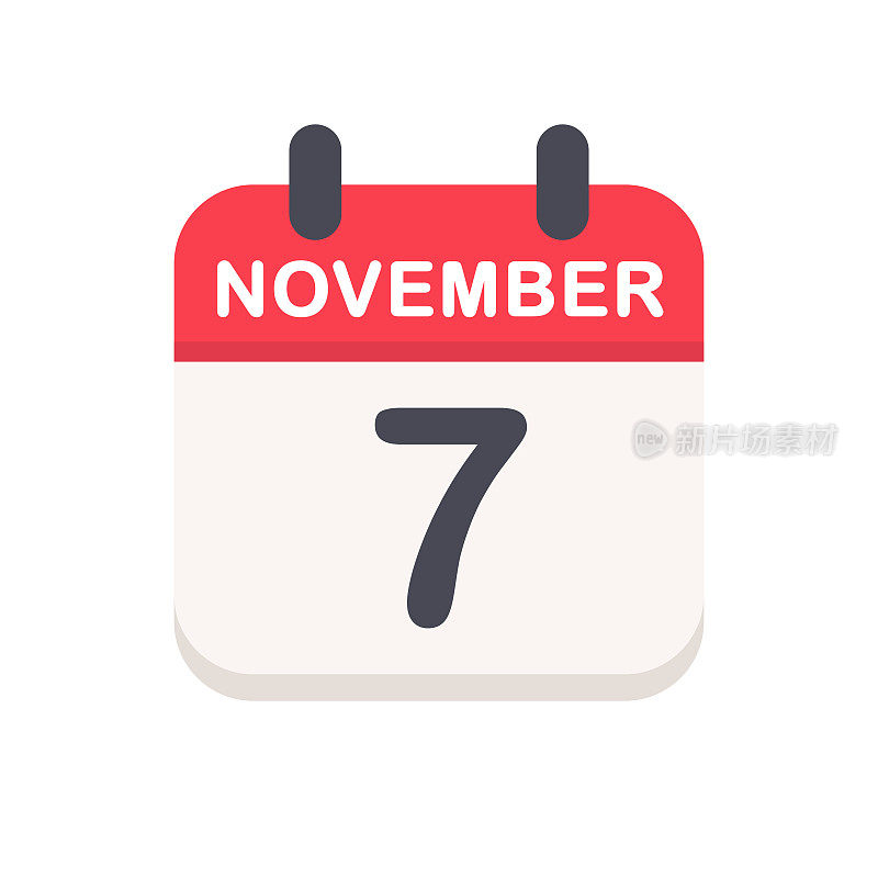 11月7日-日历图标