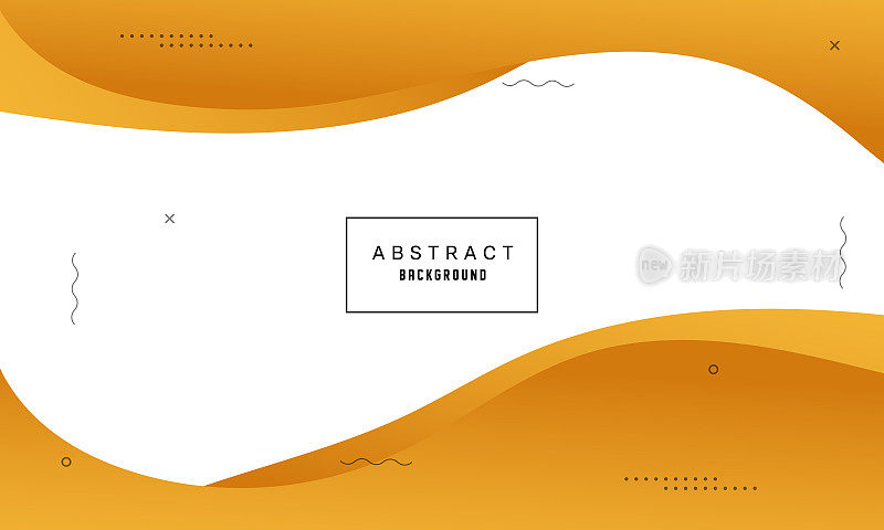 黄色渐变波抽象背景