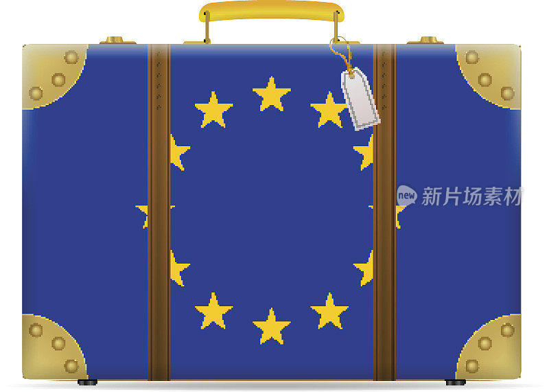 欧盟旗帜旅行箱
