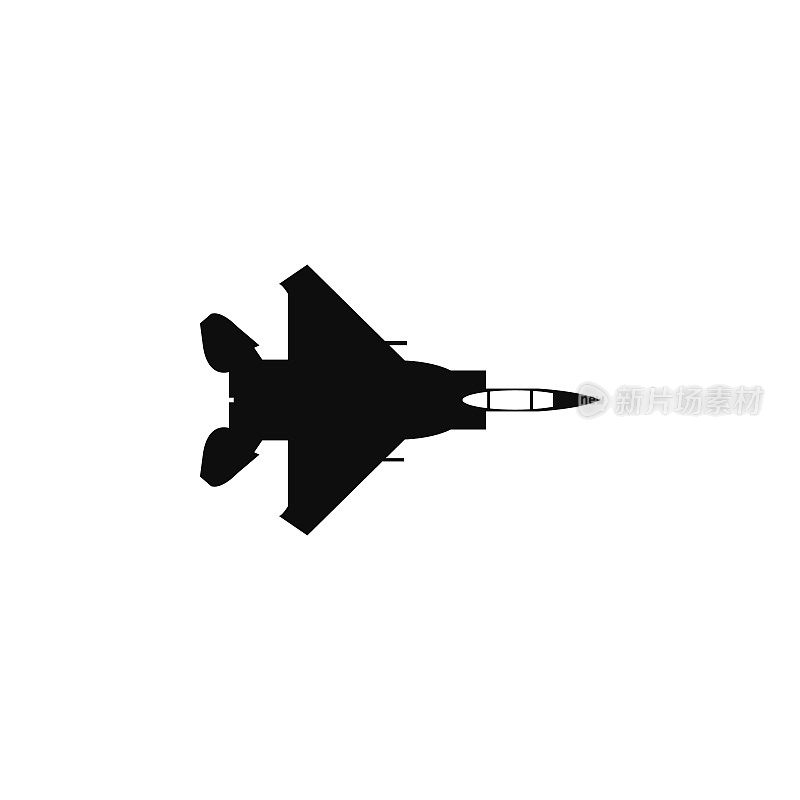 战争飞机图标。军用飞机元素图标。优质的图形设计图标。专业标志、孤立符号、网站图标、网页设计