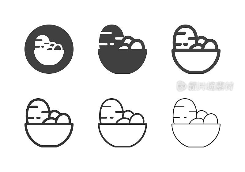 土豆碗图标-多系列