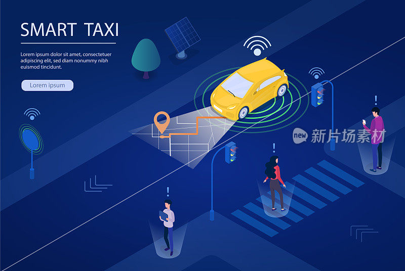 未来智能出租车的概念说明